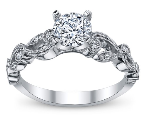 Vintage engagement ring settings